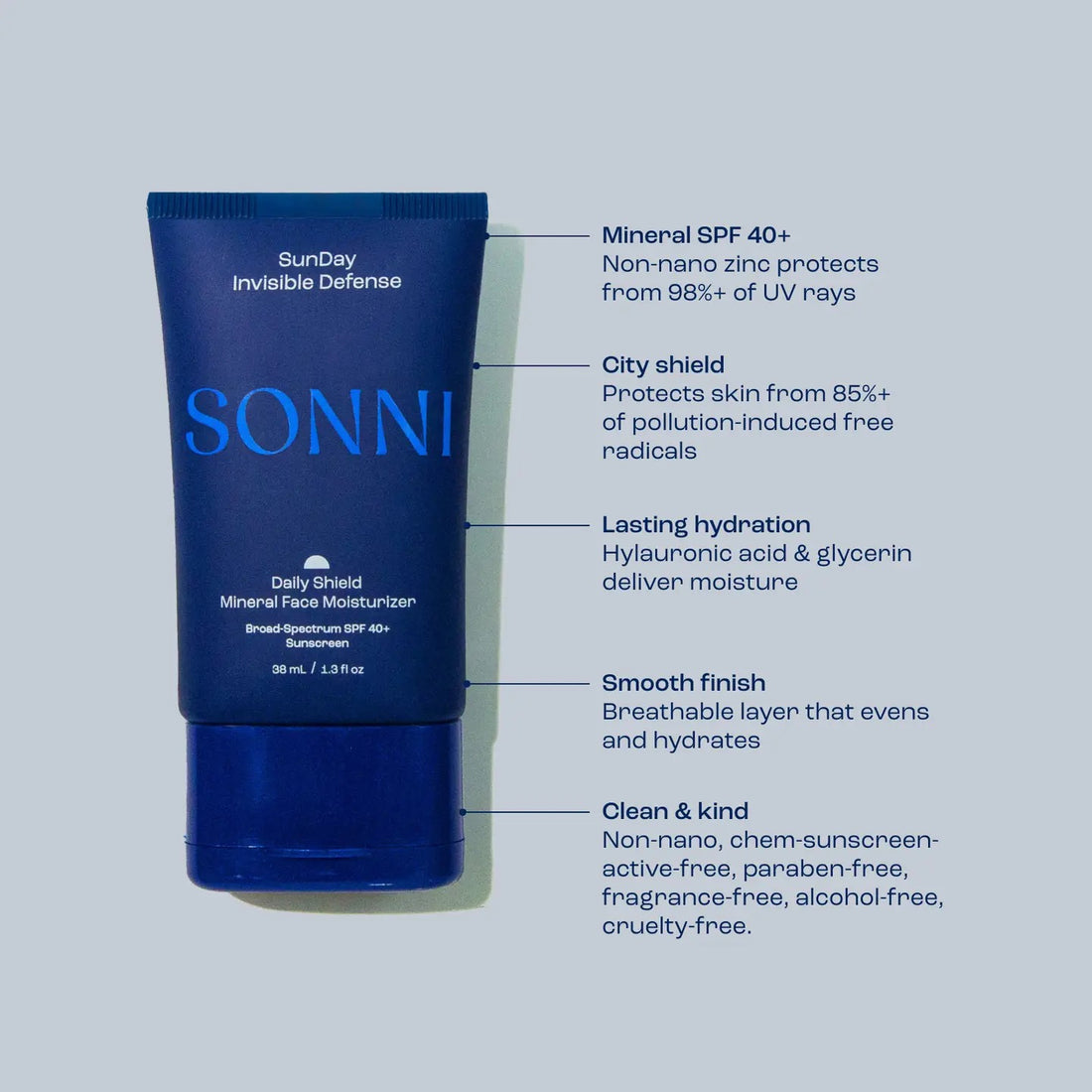 Sonni SunDay Invisible Defense SPF 40